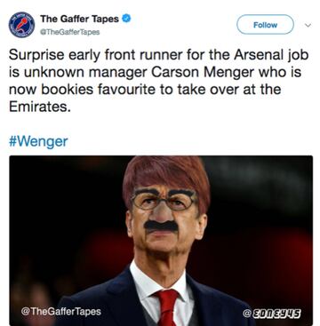 Bye bye Wenger, hello memes