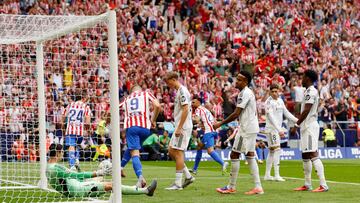 Le Normand marca el 1-0 ante el Real Madrid.