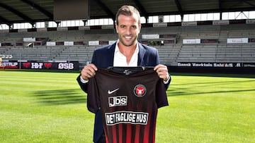 Van der Vaart con el Midtjylland.