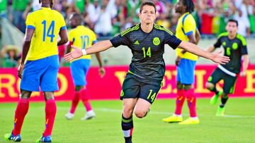 En partido amistoso, Javier convirtió un tanto que celebró con euforia.