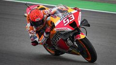 M&aacute;rquez en el FP1 de Portimao.