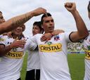Colo Colo fue puras risas en su regreso a las prácticas
