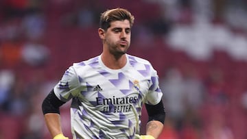 Courtois, con el Real Madrid.