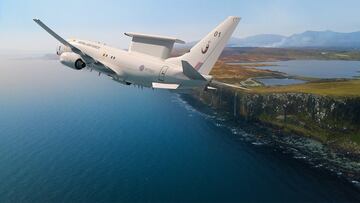 Foto de un avi¨®n perteneciente a la Fuerza A¨¦rea brit¨¢nica. FOTO (Twitter Royal Air Force)