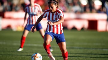 Leicy Santos of Atletico de Madrid during the spanish league, Primera Iberdrola, women football match played between Atletico de Madrid Femenino and Sporting Huelva at Centro Deportivo Wanda on January 11, 2020, in Alcala de Henares, Madrid, Spain.
1