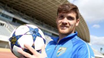 El lateral portugués del Málaga, Antunes.