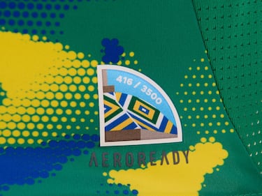 El Real Zaragoza ha presentado este jueves una nueva equipación verde estampada con colores azules, amarillos y blancos, e inspirada en las cúpulas de la Basílica del Pilar, como homenaje al lugar más emblemático de la ciudad, ya que tiene los característicos colores de las tejas que la coronan. Los modelos encargados de presentarla han sido Francho y Azón.