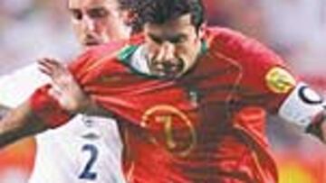 <b>FIGO</b>. Es la estrella de Portugal por más que Deco exija galones. Estuvo en todos lados y Scolari decidió su cambio cuando mejor estaba jugando