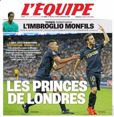 L’Equipe: "Falcao y Silva, los príncipes de Londres"