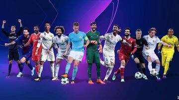 Los 12 jugadores que optan a los premios de la Champions League