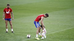 Ramos' son Sergio Jr nutmegs Álvaro Morata - in pictures