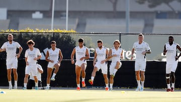 Entrenamiento del Real Madrid en UCLA