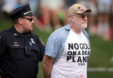 What we know about the six arrested on 18th hole of PGA Travelers Championship