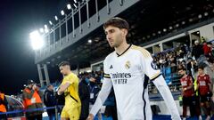 Rafa Obrador, en el partido del Castilla contra el Mérida.