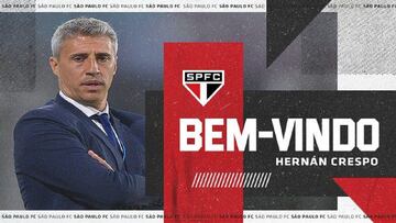 Hernán Crespo, nuevo entrenador de Sao Paulo