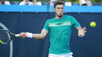 Pablo Carreño se entrena en los días previos a su vuelta a la competición