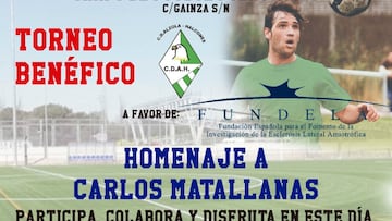 El CD Alzola organiza un torneo ben¨¦fico en homenaje a Carlos Matallanas