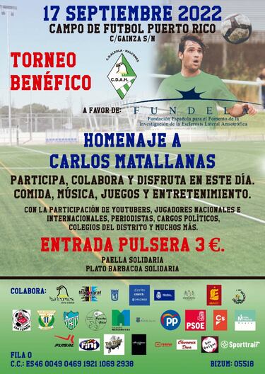 El CD Alzola organiza un torneo benfico en homenaje a Carlos Matallanas