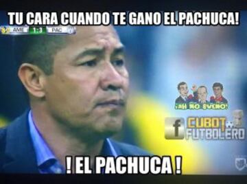 Pachuca se metió a la cancha del Azteca y venció 1-4 al América, gracias a algunos errores de Moisés Muñoz. Por ello, aquí llegan los mejores Memes del partido.