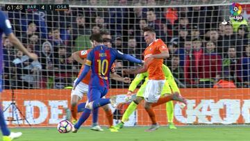 El nuevo golazo con 'sello Messi' de Lio ante Osasuna