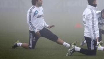 Marcelo se unió ayer a sus compañeros y se le vio feliz.