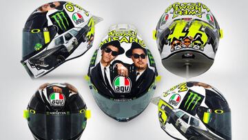 El casco de Rossi de Misano