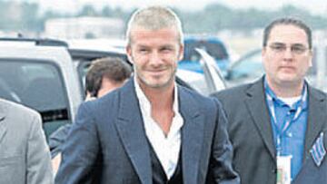 <b>MEDIA HORA. </b>Beckham jugará un rato hoy ante el Chelsea.
