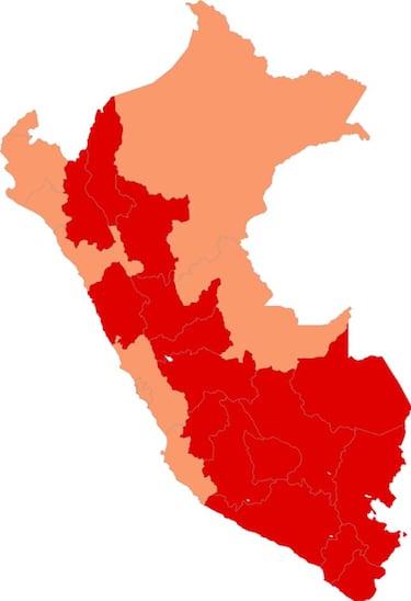 Resultados Elecciones Perú 2021: mapa por regiones | Pedro Castillo y Keiko Fujimori