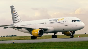 a Vueling Airlines, Spain Airbus A320-214 taxiing. (Photo by: aviation-images.com/Universal Images Group via Getty Images)
