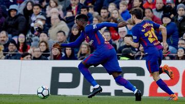 Dembélé, desorientado: 13 pérdidas en 27 minutos