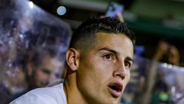 James Rodriguez of Leon during the 10th round match between Leon and Tijuana as part of the Liga BBVA MX, Torneo Clausura 2025 at Nou Camp Stadium, on March 01, 2025 in Leon, Guanajuato, Mexico.