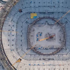 Mundial 2022: no se detuvo el trabajo en los estadios Al-Thumama y Lusail