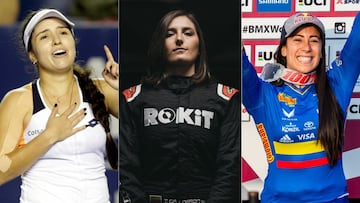 Retos de Camila Osorio, Tatiana Calderón y Mariana Pajón en este 2022.