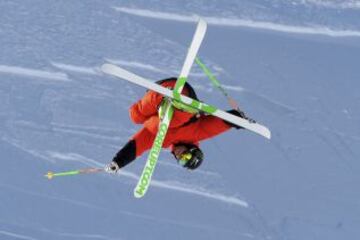 El equipo de halfpipe francés se prepara estos días en Tignes, los Alpes, para los Juegos Olímpicos de Invierno en Sochi. El esquiador Kevin Rolland.