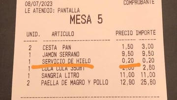 El controvertido cobro en el ticket de un bar: ?es correcto?