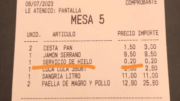 El controvertido cobro en el ticket de un bar: ¿es correcto?