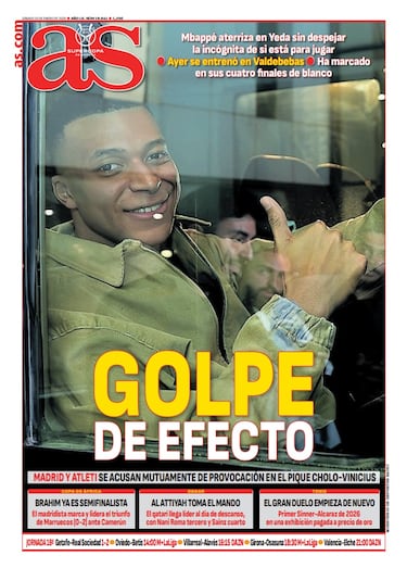 Las portadas de AS de enero