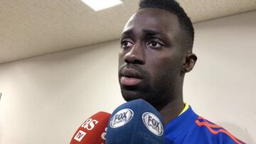 Davinson S&aacute;nchez en zona mixta