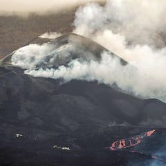 Sorpresa en el volcán: se forma un inédito "mar de bruma"