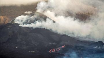 Fenómeno inédito en el volcán: se forma un "mar de bruma".