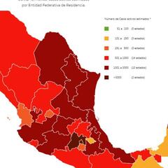 Mapa y casos de coronavirus en México por estados hoy 27 de agosto
