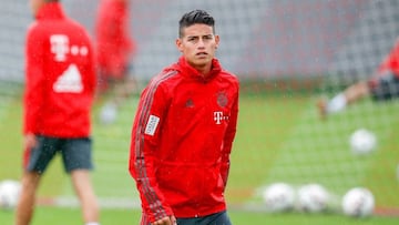 James Rodríguez, jugador colombiano del Bayern Múnich.