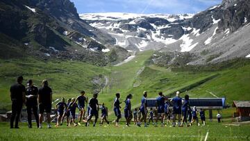 El Lyon femenino se entrena en los Alpes