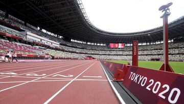 29 July 2021, Japan, Tokyo: A general view of the Olympic Stadium ahead of the athletics events of the Tokyo 2020 Olympic Games. Photo: Vesa Moilanen/Lehtikuva/dpa
 29/07/2021 ONLY FOR USE IN SPAIN