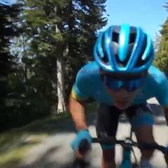 Superman López entrena para el Critérium del Dauphiné