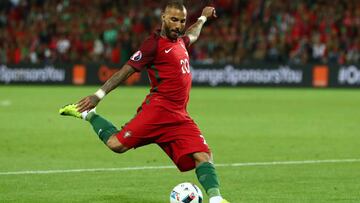 El extremo de la selección de Portugal, Ricardo Quaresma, en la Eurocopa.