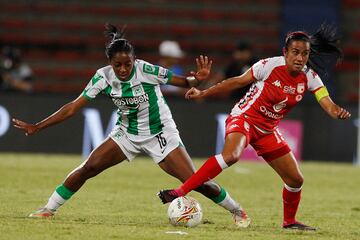 Partido de ida de las semifinales de la Liga Femenina BetPlay 2023, entre Atlético Nacional e Independiente Santa Fe.