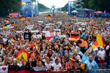 Desde Berlín hasta Buenos Aires pasando por Río de Janeiro, la final del Mundial congrega a miles de aficionados deseosos de disfrutar de la victoria.