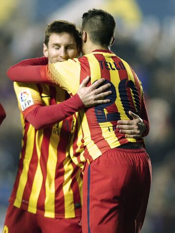 El 22 de enero de 2014 ante el Levante en partido de Copa.