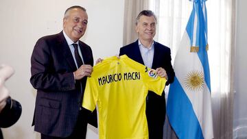 El presidente de Argentina recibió al Villarreal